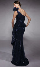 Alyce Paris 27770 - Beaded One Shoulder Peplum Gown