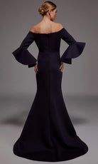 Alyce Paris 27777 - Off-Shoulder Mermaid Gown with Flounce Sleeves
