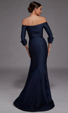 Alyce Paris 27782 - Off Shoulder Gown with Cuffed Sleeves