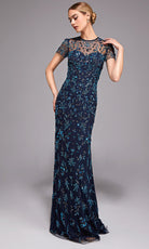 Alyce Paris 27789 - Illusion Neckline Beaded Evening Gown