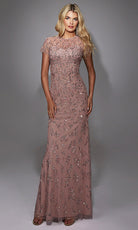 Alyce Paris 27789 - Illusion Neckline Beaded Evening Gown