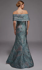 Alyce Paris 27794 - Off Shoulder Jacquard Evening Gown