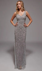 Alyce Paris 27799 - Beaded V Neck Evening Gown