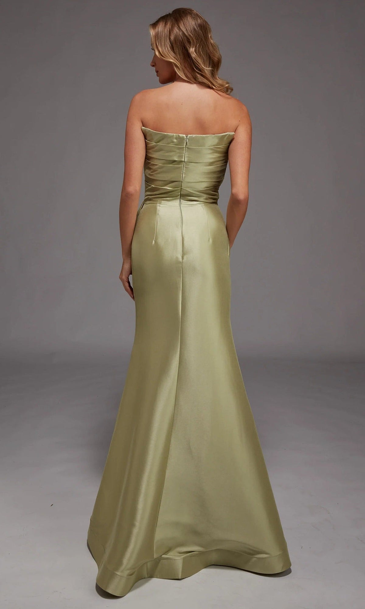 Alyce Paris 27806 - Strapless Pleated Mermaid Gown