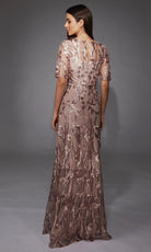 Alyce Paris 27819 - Sequin Floral Illusion Sleeve Gown