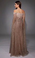 Alyce Paris 27821 - Off Shoulder Gown with Beaded Cape