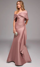 Alyce Paris 27822 - Off Shoulder Draped Skirt Evening Dress