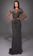 Alyce Paris 27823 - Beaded Illusion Long Sheath Gown