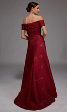 Alyce Paris 27828 - Off Shoulder Jacquard A-Line Gown