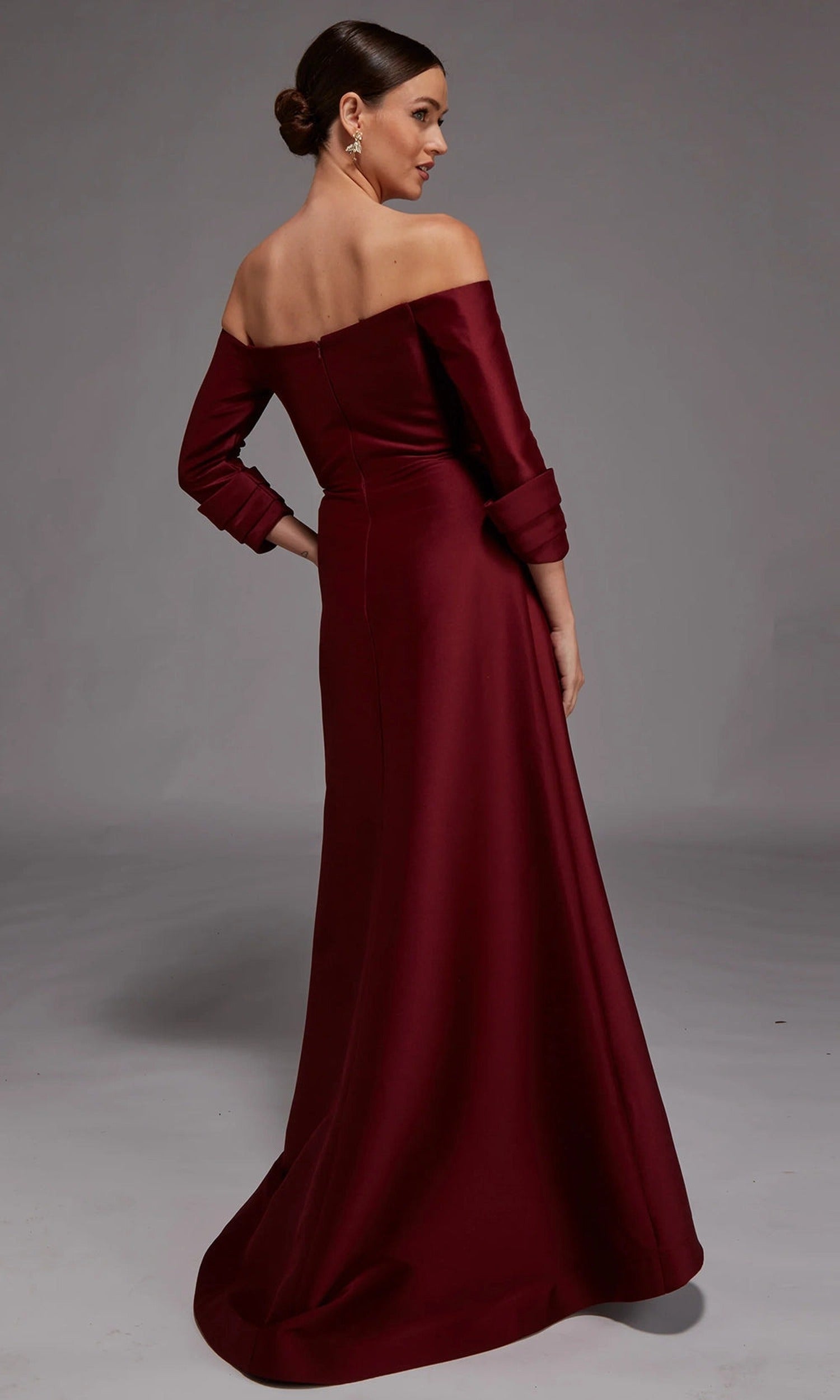 Alyce Paris 27859 - Off Shoulder Bow Waist Evening Gown