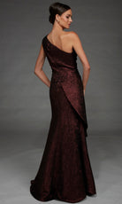Alyce Paris 27885 - Jacquard Sleeveless Asymmetric Formal Gown