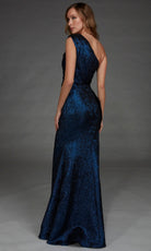 Alyce Paris 27885 - Jacquard Sleeveless Asymmetric Formal Gown