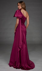 Alyce Paris 27891 - One Shoulder Ruched Ornate Evening Gown