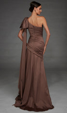 Alyce Paris 27891 - One Shoulder Ruched Ornate Evening Gown