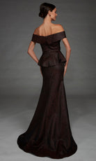 Alyce Paris 27892 - Peplum Waist Off Shoulder Long Gown