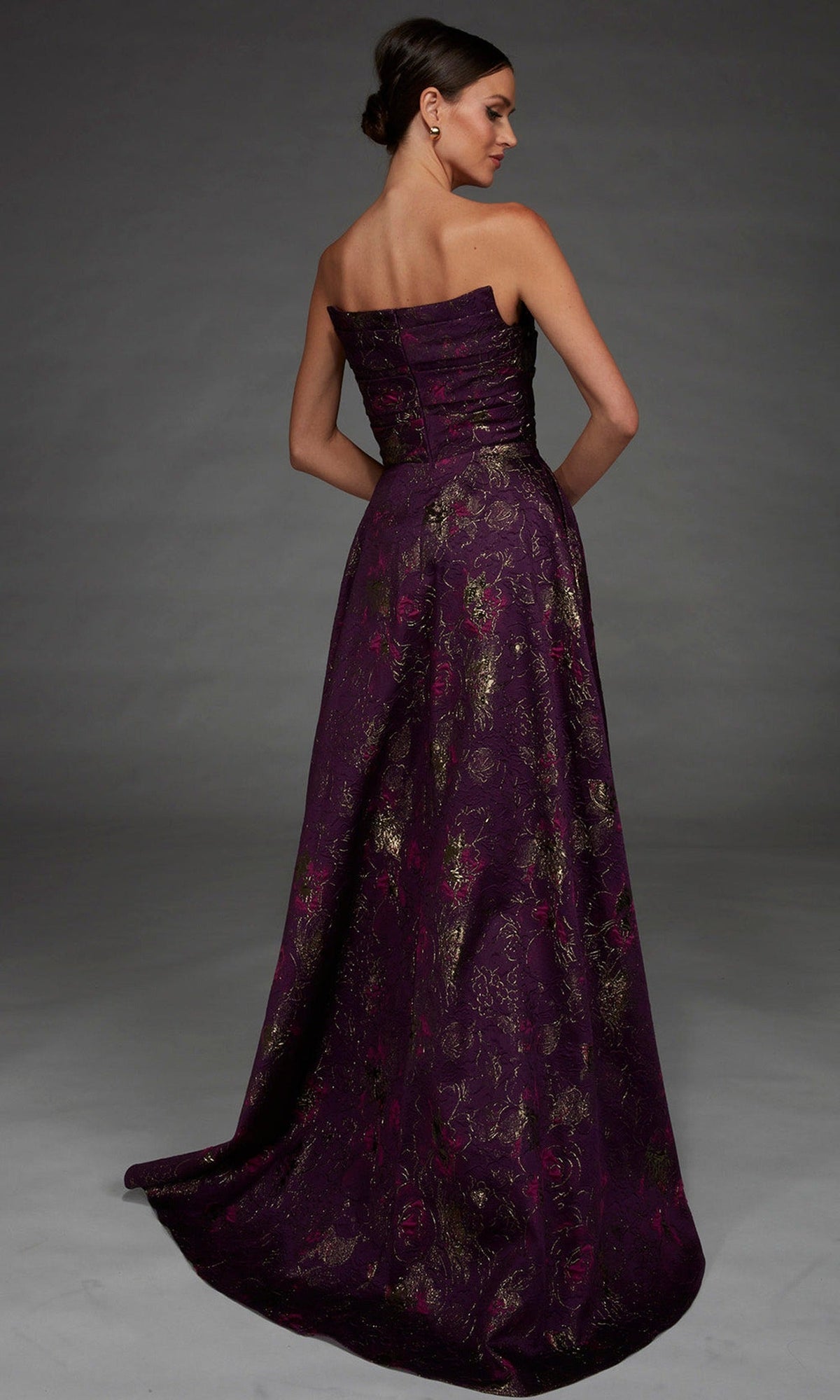 Alyce Paris 27893 - Jacquard Off Shoulder A-Line Gown