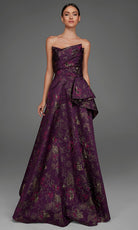 Alyce Paris 27893 - Jacquard Off Shoulder A-Line Gown