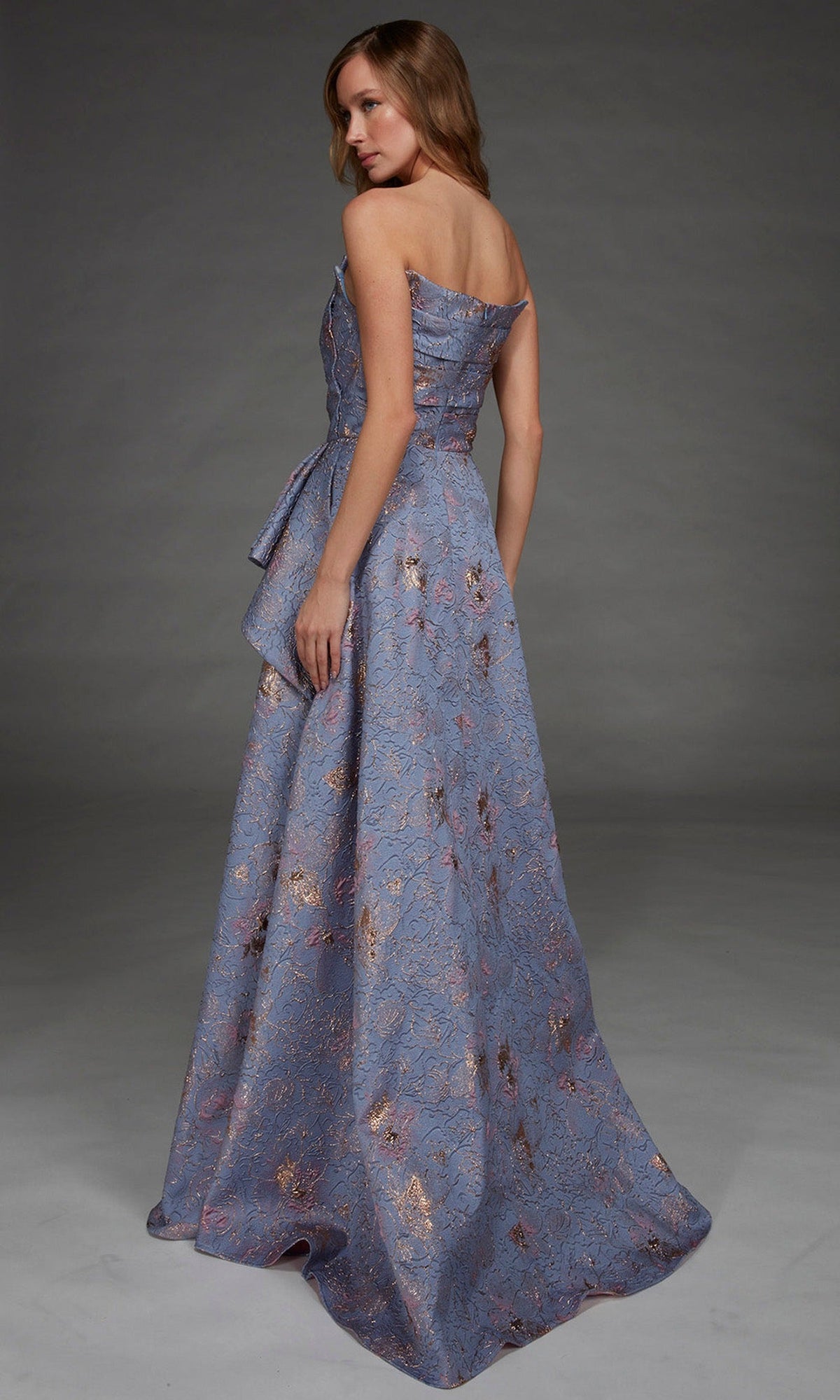 Alyce Paris 27893 - Jacquard Off Shoulder A-Line Gown