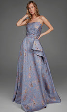 Alyce Paris 27893 - Jacquard Off Shoulder A-Line Gown