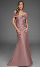 Alyce Paris 27908 - Folded Twist Bodice Sheath Evening Gown