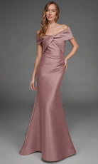 Alyce Paris 27908 - Folded Twist Bodice Sheath Evening Gown