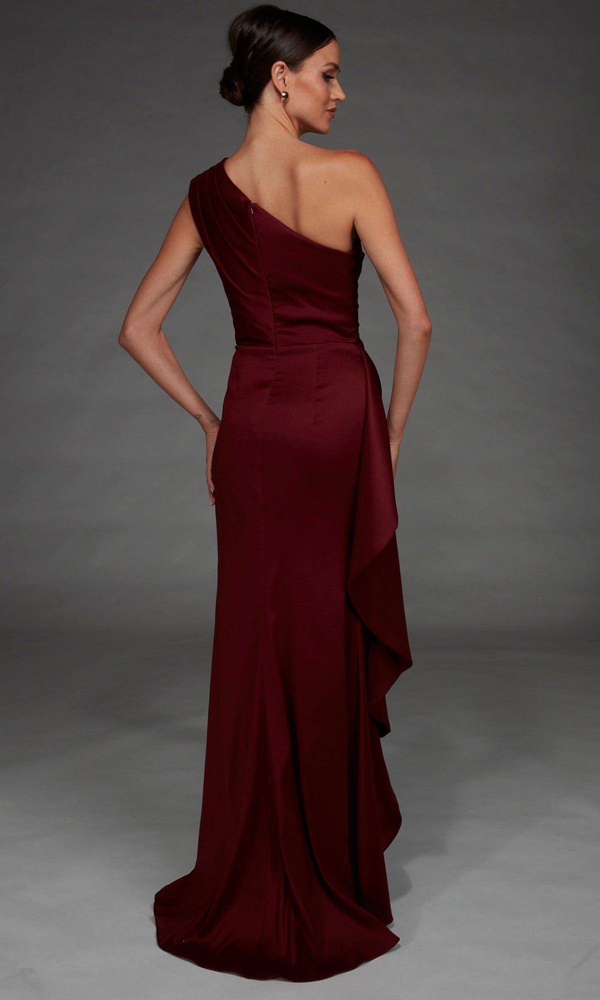 Alyce Paris 27913 - One Shoulder Long Gown with Side Draped