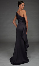 Alyce Paris 27913 - One Shoulder Long Gown with Side Draped