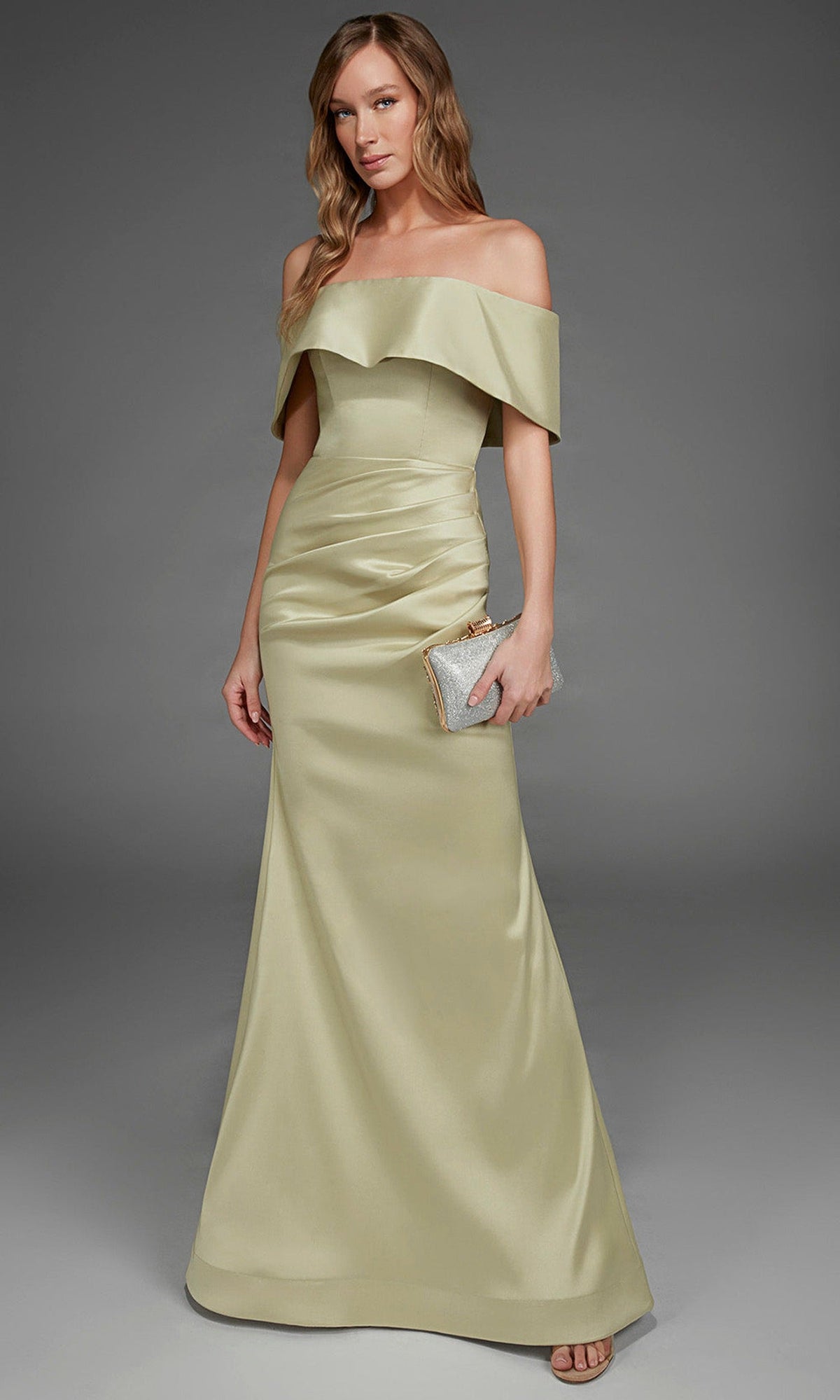 Alyce Paris 27916 - Off Shoulder Minimalist Evening Gown