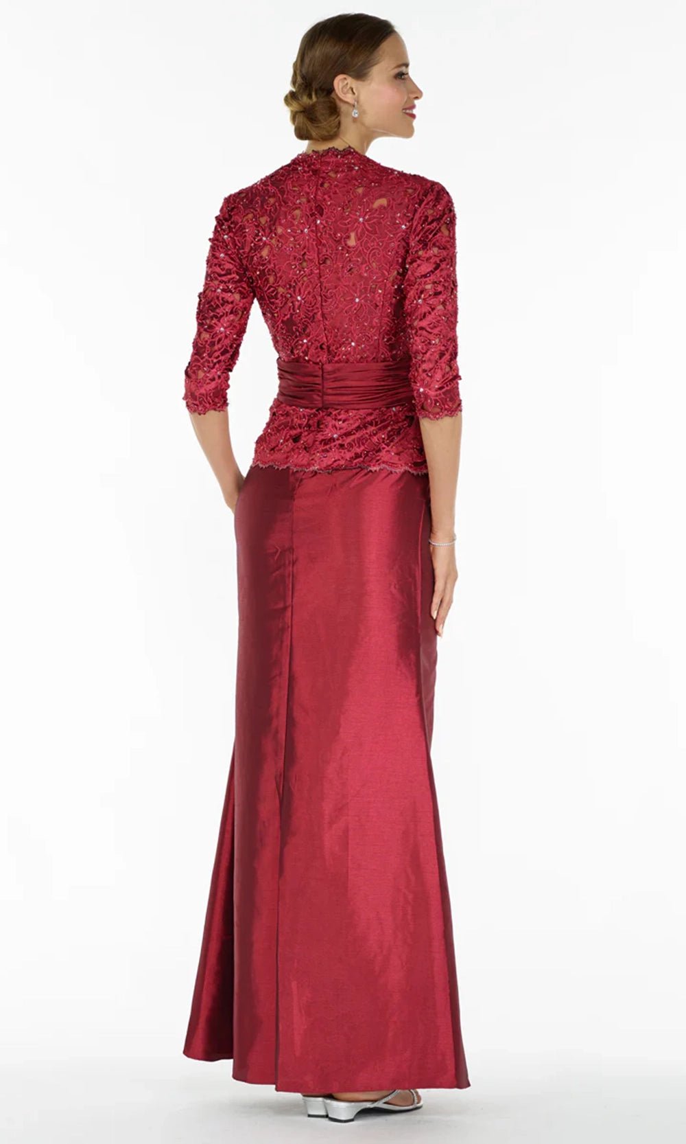 Alyce Paris 29143 - Beaded Embroidered Bodice Sheath Gown - Silhouette Dresses