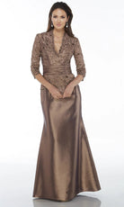 Alyce Paris 29143 - Beaded Embroidered Bodice Sheath Gown - Silhouette Dresses
