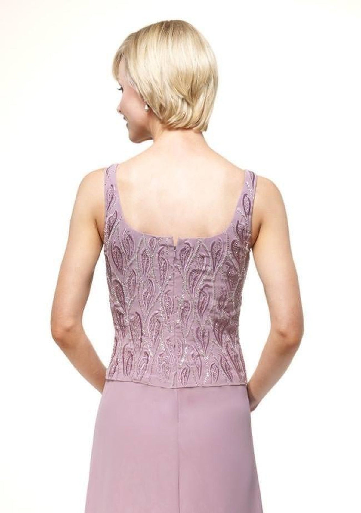 Alyce Paris - Beaded Chiffon Sheath Dress 29953