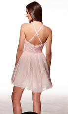 Alyce Paris 30030 - Ruched Lace A-line Short Dress