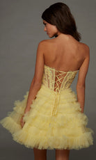 Alyce Paris 30094 - Ruffle Scoop Neckline Tulle Dress