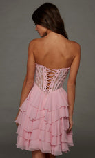 Alyce Paris 30104 - Ruffle A-Line Strapless Embellished Dress