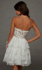Alyce Paris 30109 - Floral Top Tiered A-Line Short Dress