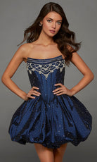 Alyce Paris 30124 - Bubble A-Line Rhinestone Embellished Dress