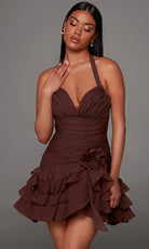 Alyce Paris 30127 - Sleeveless Sweetheart Ruffle Short Dress