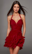Alyce Paris 30127 - Sleeveless Sweetheart Ruffle Short Dress
