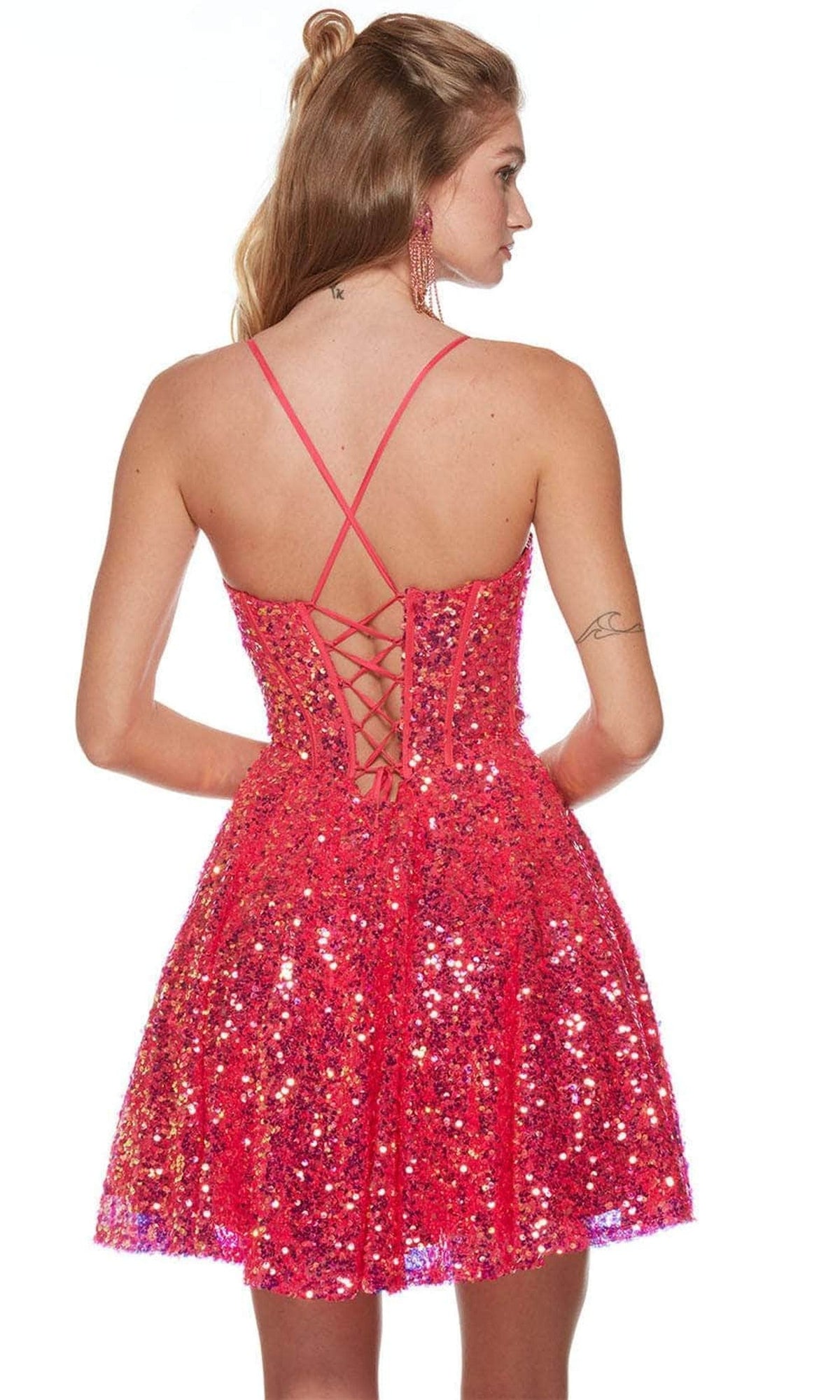 Alyce Paris 3123 - Sleeveless Sequin Cocktail Dress