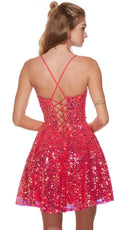 Alyce Paris 3123 - Sleeveless Sequin Cocktail Dress - back view