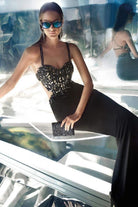 Alyce Paris - 35760 Embroidered Lace Sweetheart Bodice Strappy Sexy Back Evening Gown