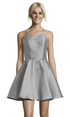 Alyce Paris - 3703 Sleeveless Halter Cocktail Dress