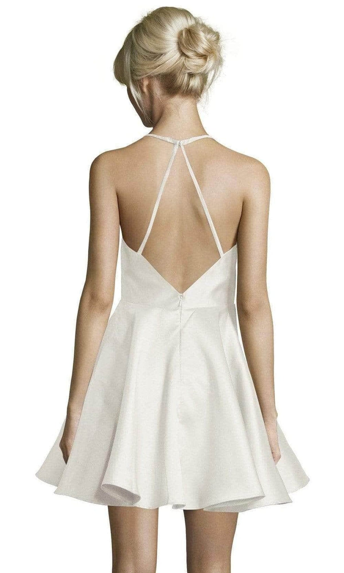 Alyce Paris - 3703 Sleeveless Halter Cocktail Dress