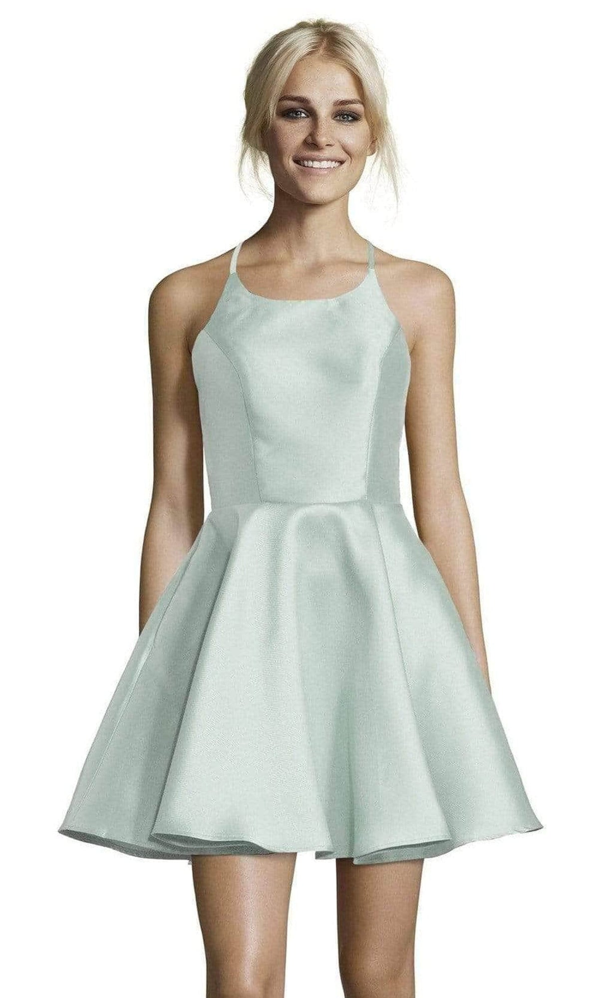 Alyce Paris - 3703 Sleeveless Halter Cocktail Dress