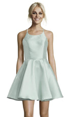 Alyce Paris - 3703 Strappy Fitted Halter Cocktail Dress - view 14