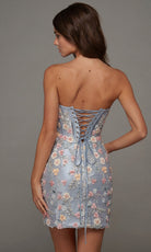 Alyce Paris 40139 - Floral Embellished Strapless Sweetheart Dress
