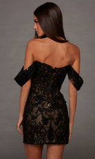 Alyce Paris 40142 - Embroidered Ruffle Trim Sweetheart Party Dress