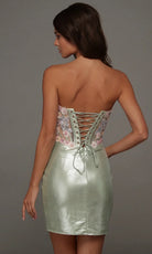 Alyce Paris 40145 Embellished Sweetheart Mini Dress