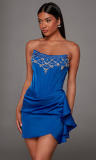 Alyce Paris 40151 - Beaded Accent Scoop Neck Cocktail Dress
