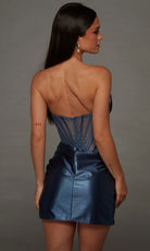 Alyce Paris 40161 - Illusion Corset Wrapped Sheath Dress